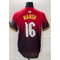 P.Phillies #16 Brandon Marsh Red-1 City Connect Stitched Jersey