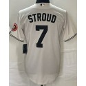 H.Astros #7 C.J. Stroud cream Cactus Jack Vapor Premier Stitched jersey