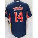 H.Astros #14 Mauricio Dubón Navy Stitched Jersey