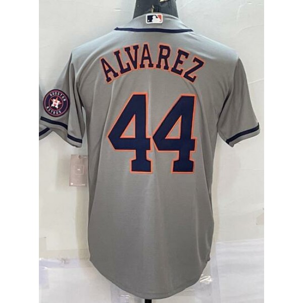 H.Astros #44 Yordan Alvarez Gray Stitched Jersey