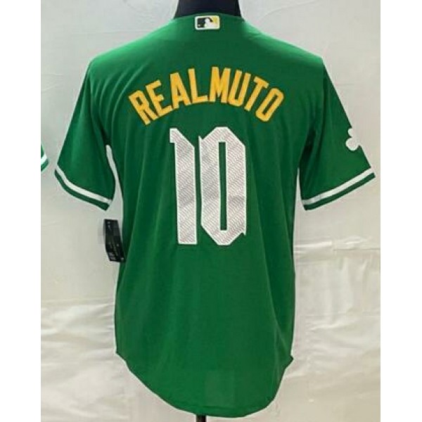 P.Phillies #10 J.T. Realmuto Green City Connect Stitched Jersey