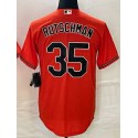 B.Orioles #35 Adley Rutschman Orange Stitched Jersey