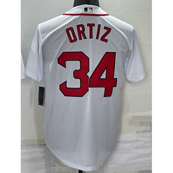 BR.Sox #34 David Ortiz White Stitched Jersey