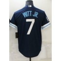 KC.Royals #7 Bobby Witt Jr. Navy City Connect Stitched Jersey