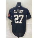 H.Astros #27 Jose Altuve Black Cactus Jack Stitched Jersey