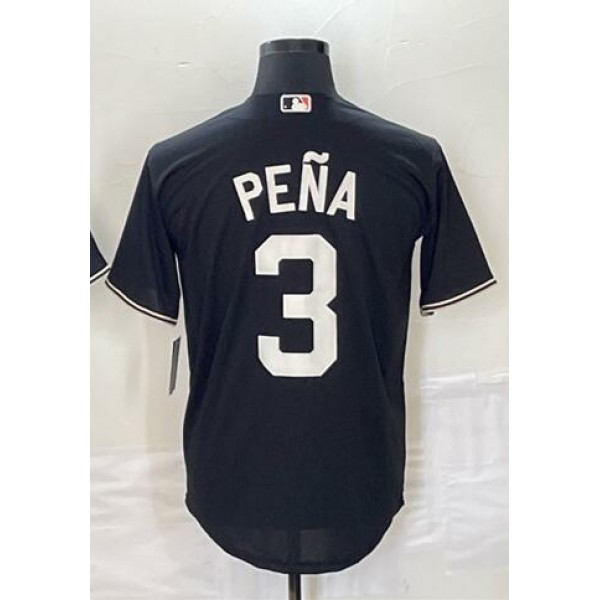 H.Astros #3 Jeremy Peña Black Cactus Jack Vapor Premier Stitched Jersey