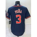 H.Astros #3 Jeremy Peña Navy Stitched Jersey