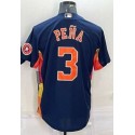 H.Astros #3 Jeremy Peña Navy-1 Stitched Jersey