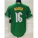 P.Phillies #16 Brandon Marsh Green City Connect Stitched Jersey