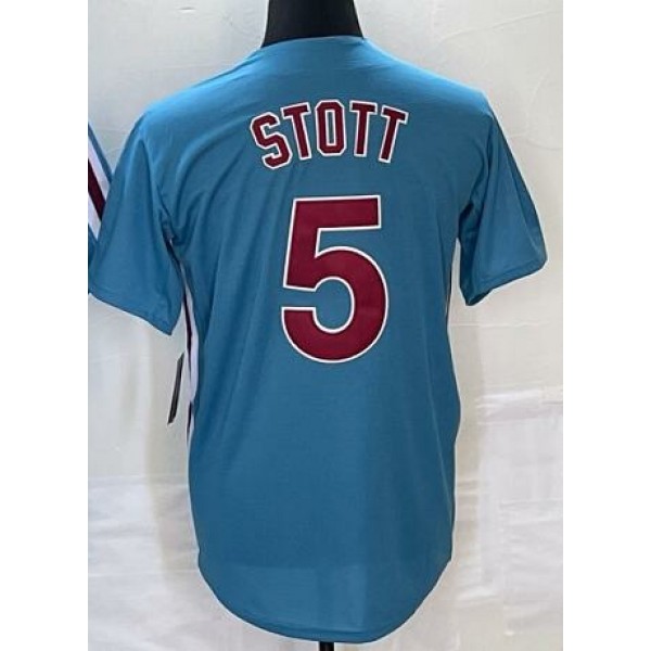 P.Phillies #5 Bryson Stott Blue Stitched Jersey