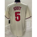 P.Phillies #5 Bryson Stott Cream Stitched Jersey