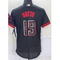 C.Reds #19 Joey Votto Black City Connect Stitched jersey