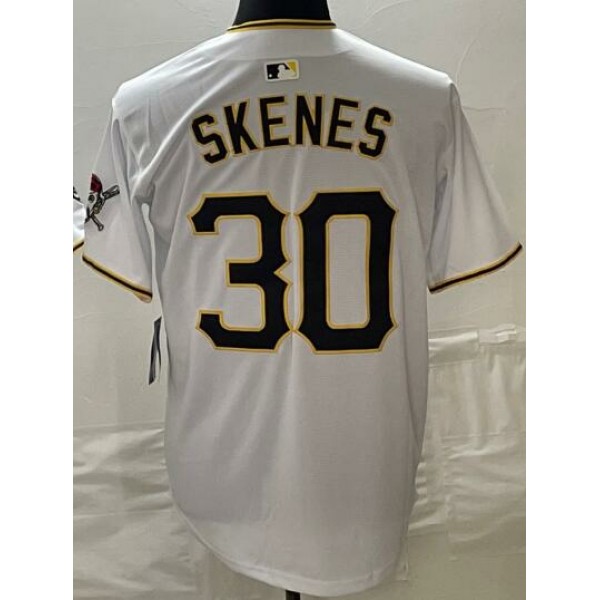 P.Pirates #30 Paul Skenes White Stitched Jersey