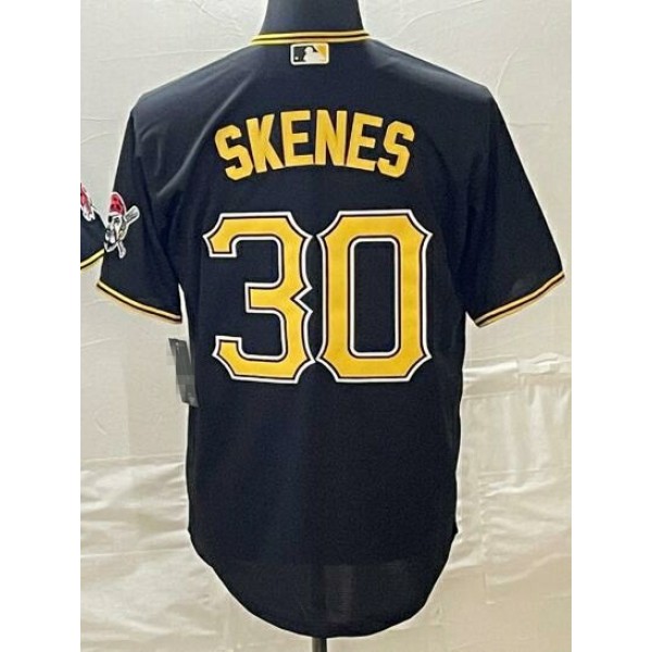 P.Pirates #30 Paul Skenes Black Stitched Jersey