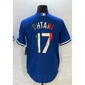 LA.Dodgers #17 Shohei Ohtani Blue-1 Stitched Jersey