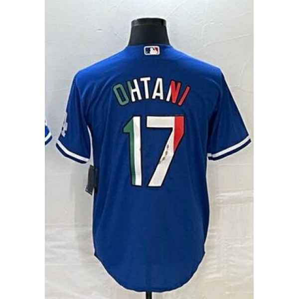 LA.Dodgers #17 Shohei Ohtani Blue-1 Stitched Jersey