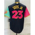 SD.Padres #23 Fernando Tatis Jr. Black City Connect Stitched Jersey