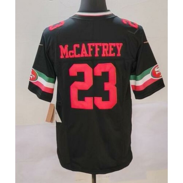 SF.49ers #23 Christian McCaffrey Black-1 Mexico Stitched jersey