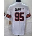 C.Browns #95 Myles Garrett White-1 Stitched jersey