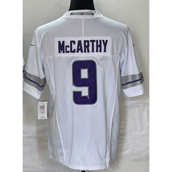 MN.Vikings #9 J.J. McCarthy White-1 Stitched jersey