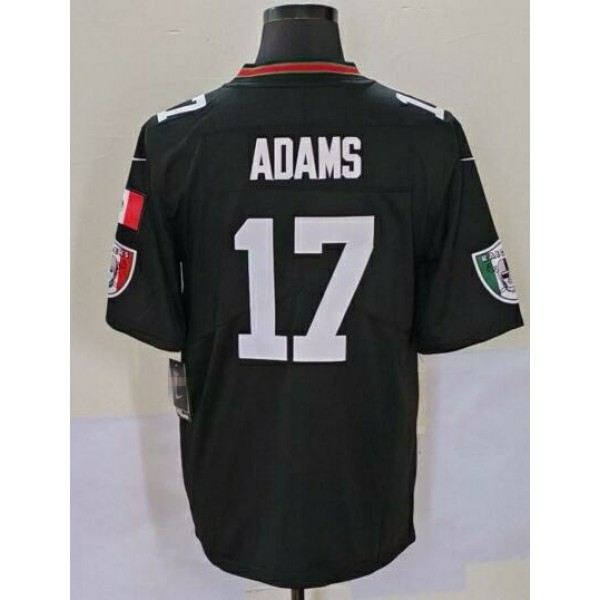 L.Raiders #17 Davante Adams Black Mexico Stitched jersey