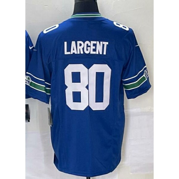 S.Seahawks #80 Steve Largent Royal-1 Stitched jersey