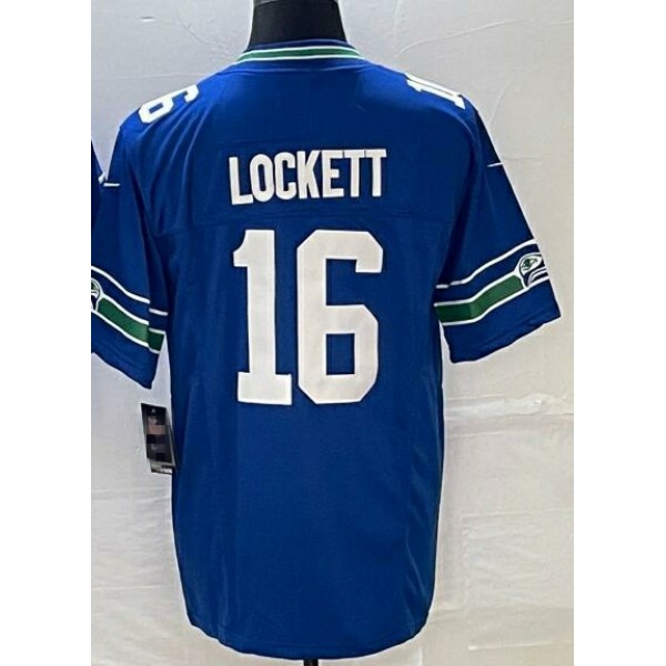 S.Seahawks #16 Tyler Lockett Royal-1 Stitched jersey