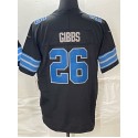 D.Lions #26 Jahmyr Gibbs Black-1 Stitched jersey