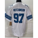 D.Lions #97 Aidan Hutchinson White-1 Stitched jersey