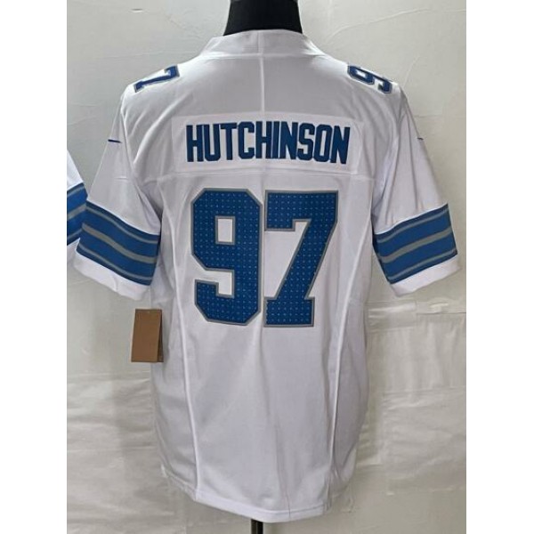 D.Lions #97 Aidan Hutchinson White-1 Stitched jersey