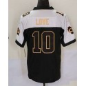 GB.Packers #10 Jordan Love Black White Gold F.U.S.E. Stitched jersey