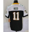 GB.Packers #11 Jayden Reed Black White F.U.S.E. Stitched jersey