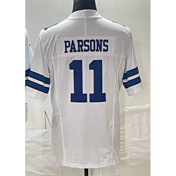 D.Cowboys #11 Micah Parsons White F.U.S.E. Stitched Jersey