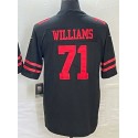 SF.49ers #71 Trent Williams Black Stitched jersey