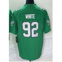 P.Eagles #92 Reggie White Green F.U.S.E. Stitched jersey