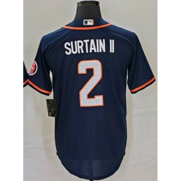 D.Broncos  #2 Pat Surtain II Navy CB Stitched Jersey