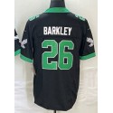 P.Eagles #26 Saquon Barkley Black Stitched jersey