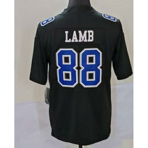 D.Cowboys #88 CeeDee Lamb Black Stitched Jersey