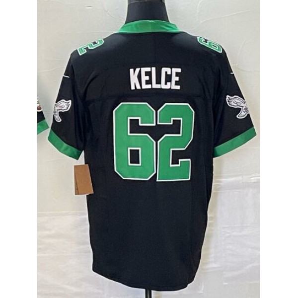 P.Eagles #62 Jason Kelce Black Stitched jersey