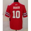 B.Bills #10 Khalil Shakir Red Stitched Jersey