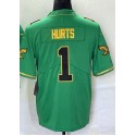 P.Eagles #1 Jalen Hurts Green-1 F.U.S.E. Stitched jersey