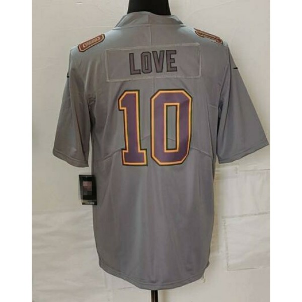 GB.Packers #10 Jordan Love Grey Stitched Jersey