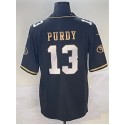 SF.49ers #13 Brock Purdy Black Stitched jersey