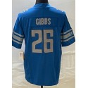 D.Lions #26 Jahmyr Gibbs Blue-1 Stitched Jersey