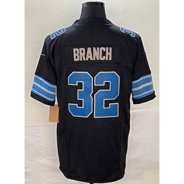 D.Lions #32 Brian Branch Black F.U.S.E. Stitched jersey