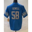 D.Lions #58 Penei Sewell Blue Stitched jersey