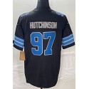 D.Lions #97 Aidan Hutchinson Black F.U.S.E. Stitched jersey