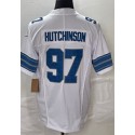 D.Lions #97 Aidan Hutchinson White F.U.S.E. Stitched jersey