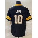 Packers #10 Jordan Love Black-1 F.U.S.E. Stitched jersey