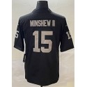 L.Raiders #15 Gardner Minshew II Black Stitched Jersey